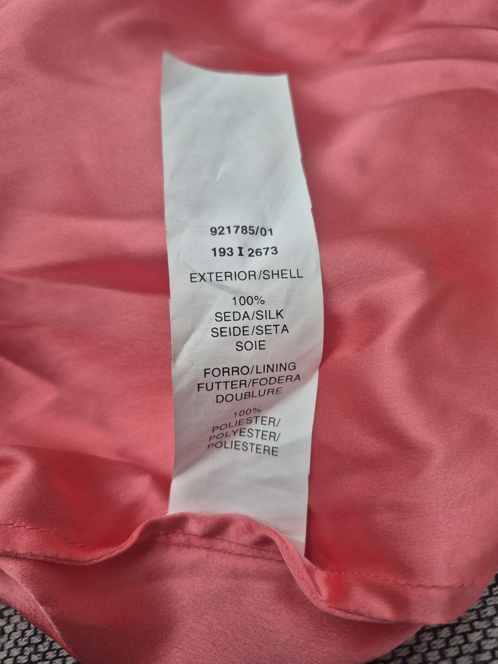 NWT Amitié 100% Silk Tiered Ruffle Mini Dress Pink Spaghetti Strap Size 42 EU - Picture 10 of 10